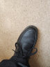 骆驼牌皮鞋男士真皮商务休闲鞋软底舒适德比鞋男 W932211710 黑色 39 实拍图