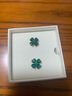 施華洛世奇（SWAROVSKI）Idyllia四葉草耳環(huán)耳釘輕奢飾品女七夕情人節(jié)禮物 綠色 5666236 曬單實拍圖