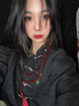 BJYL高級(jí)感古風(fēng)串珠項(xiàng)鏈女國(guó)風(fēng)小眾長(zhǎng)款斜挎毛衣鏈流蘇民族風(fēng)配飾品女 紅色流蘇項(xiàng)鏈-130cm可斜挎 曬單實(shí)拍圖