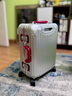 RIMOWA【七夕禮物】日默瓦Original21寸鋁鎂合金拉桿箱旅行箱行李箱 銀色&紅色 21寸 曬單實拍圖