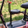 寶鉞電動(dòng)車(chē)自行車(chē)兒童座椅子前置嬰兒寶寶小孩電瓶車(chē)腳踏車(chē)前安全座椅 309直把哈雷單座+扶手+腳丫+半圍 曬單實(shí)拍圖