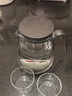 尚明玻璃內(nèi)膽磁旋飄逸杯泡茶壺茶水分離過濾沖茶具套裝家用辦公沏茶壺 槍黑色800ml+恒溫寶+4小杯*100ml 曬單實(shí)拍圖