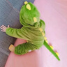G.duck嬰兒衣服秋冬寶寶連體衣法蘭絨動(dòng)物造型爬爬服新生兒哈衣兒童睡衣 熬丙小白龍不包腳 100cm 曬單實(shí)拍圖