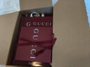 GUCCI古馳互扣式G搭扣雙面腰帶[七夕禮物] 黑色/棕色 105cm 曬單實(shí)拍圖