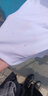 妃麗慕尚（FEILIMUSHANG）2025夏季ins超火韓版百搭圓領(lǐng)修身顯瘦純棉短袖t恤女BF學(xué)生上衣服 90純色-白色 XL 曬單實(shí)拍圖