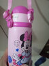 迪士尼（Disney）兒童吸管保溫杯寶寶直飲水雙蓋316不銹鋼幼兒園保溫瓶男女小孩喝 3366米尼粉 480ml 曬單實(shí)拍圖