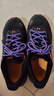 VNJH男女原裝高品質(zhì)3M反光熒光鞋帶椰子鞋老爹鞋運動(dòng)夜跑鞋圓形鞋帶繩 深紫色 1雙 120cm 曬單實(shí)拍圖