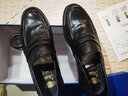 德賽（DESAI）商務(wù)休閑皮鞋男真皮透氣一腳蹬便士樂(lè )福鞋潮流時(shí)尚百搭懶人男鞋 黑色 41 曬單實(shí)拍圖