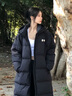 李寧長款羽絨服抗寒男士2024新款冬季鴨絨保暖加厚女連帽外套棉衣 標(biāo)準(zhǔn)黑 L 曬單實拍圖