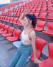 莫代爾 運(yùn)動(dòng)內(nèi)衣女防震防下垂跑步瑜伽美背心上衣帶胸墊健身服文胸 蜜柚粉(固定胸墊) M (95-105斤) 曬單實(shí)拍圖
