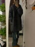妙奕嘉棉服女2024年新款秋冬季女裝外套棉衣棉襖羽絨棉服女士中長(cháng)款時(shí)尚 韓版寬松純灰色中長(cháng)款棉服 S 【建議85-115斤】 曬單實(shí)拍圖