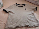 紅蜻蜓刺繡純棉條紋短袖t恤女2025年夏季新款女裝短袖女顯瘦女士上衣衫 白色條紋短袖 L 曬單實(shí)拍圖