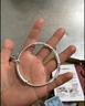 寶運祥999足銀手鐲子七夕禮物女朋友老婆銀飾鐲送媽媽生日情人節(jié)禮物 【14g】繁花似錦手鐲+漸變色禮盒 曬單實拍圖
