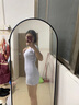 米詩德（MISHIDE）廣州十三行高端女裝連衣裙小個(gè)子辣妹藍(lán)色v領(lǐng)短袖包臀超短裙 藍(lán)色[早春季2024年新式初 S 建議80至95斤 曬單實(shí)拍圖