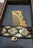 古瑤天然金絲楠木梳子禮盒裝女士高端禮物送女朋友禮品生日木梳子 桃花一對 曬單實(shí)拍圖