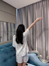 蕉內(nèi)520H睡衣男女士夏季冰絲涼感短袖情侶家居服七夕情人節(jié)禮物送女友 【短袖短褲女】藍(lán)白條紋-西瓜 XS 曬單實(shí)拍圖