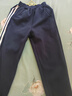 忻悅晴兒童冬季加絨校服褲中小學(xué)生深藍色藏青一條杠兩道杠秋冬季運動(dòng)褲 冬季加絨藏青兩條杠收口 150cm 曬單實(shí)拍圖
