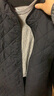 無(wú)印良品（MUJI）女式 可水洗絎縫大衣外套女款棉服冬菱格棉衣中長(cháng)款女裝 BD0YVA4A 黑色 S (155/80A) 曬單實(shí)拍圖