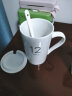 莲泽 陶瓷咖啡杯子马克杯情侣杯创意早餐杯子办公水杯带盖带勺子 12送勺子带瓷盖 实拍图