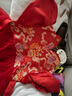 鸞雀翔一歲女寶寶周歲生日禮服夏季國(guó)風(fēng)抓周8九個(gè)月嬰幼兒童百天公主裙 雙魚(yú)款【泡泡袖】 寶寶80碼 建議70-80cm 曬單實(shí)拍圖