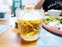 inmindhouse 玻璃杯水杯套裝水晶耐熱玻璃杯茶杯飲料牛奶杯早餐杯果汁杯啤酒冰川杯太陽杯組合 冰川杯矮款單個 曬單實(shí)拍圖