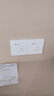 國際電工開(kāi)關(guān)插座面板五孔雙控usb網(wǎng)線(xiàn)空調暗裝86型大板白板插座 斜五孔10只（優(yōu)先發(fā)貨） 曬單實(shí)拍圖