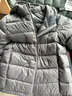 坦博爾兒童羽絨服男女童短款連帽輕薄中大童保暖外套TCF310211A 黑色 160 曬單實(shí)拍圖