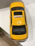 MINI AUTO儿童玩具 1：32合金汽车模型红旗H7出租声光回力北京出租车大众凯 大众帕萨特出租车黄色 实拍图