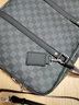 斯維森之星男士新款公文包商務(wù)大容量手提包單肩斜挎簡(jiǎn)約通勤電腦包輕奢男包 66077#格子黑色 大包 15.6英寸 曬單實(shí)拍圖