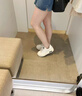 ARTICLE NO.【成毅同款】情侶款小白鞋厚底增高漢堡鞋松糕休閑鞋男女同款 椰奶白 40 曬單實(shí)拍圖