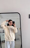 A 21 FUNB13歲大童衛(wèi)衣16少女春秋裝12到15長(zhǎng)袖T恤初中學(xué)生女孩圓領(lǐng)上衣服 杏色 170 M80-110斤 曬單實(shí)拍圖