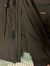 卡帕（Kappa）學(xué)院風(fēng)羽絨服新款女冬中長(zhǎng)多口袋工裝防寒服連帽面包服 黑色-990 L 曬單實(shí)拍圖