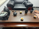 蘇氏陶瓷（SUSHI CERAMICS）茶具套裝胡桃木色國潮風(fēng)輕奢粗陶茶具自動燒水壺整套茶臺國家補貼 曬單實拍圖