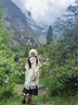 MAINLYKITTY民族風(fēng)披肩連帽針織衫女旅行斗篷外搭生日圣誕節禮物送女朋友老婆 米色-禮盒裝 曬單實(shí)拍圖