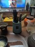 祥業(yè)哥窯茶道六君子套裝家用客廳泡茶功夫茶具配件黑檀木茶夾杯叉茶針 哥窯文福茶道筒(A款)+佛手五件套 曬單實(shí)拍圖