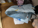 迪士尼（Disney）卡通母嬰級針織棉可拆洗豆豆被 男女童幼兒園單被寶寶蓋毯被午睡芯純棉嬰兒抱毯包被 藍色史迪奇 120*150cm豆豆被可拆洗【 3斤】 曬單實(shí)拍圖