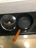 摩登主婦日式天婦羅油炸鍋煎鍋不粘鍋省油專用家用小炸鍋平底鍋 油炸鍋（黑色）+過濾架+蓋 20cm 產(chǎn)品規(guī)格見圖二 曬單實拍圖