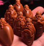 盤道 橄欖核手串 六財(cái)神 文玩橄欖核雕手把件 南工大師沈靜蘭 手工雕刻 2.0*3.6cm 曬單實(shí)拍圖