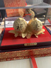 伯莎丹頓絨沙金壽桃擺件80大壽賀禮工藝品送爺爺奶奶老人生日禮物福壽雙全 大號 禮盒裝 30*18*22cm 曬單實(shí)拍圖
