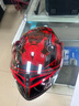 GXT雙鏡片揭面盔摩托車(chē)頭盔男女冬季全覆式透氣安全帽四季預留耳機槽 機械紅蛇魔（推薦顏色） M 適合54-56頭圍 曬單實(shí)拍圖