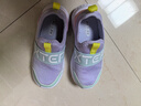 特步（XTEP）兒童童鞋幼小童簡(jiǎn)約一腳蹬舒適運動(dòng)跑鞋 雪青紫/泡沫藍2 30碼 曬單實(shí)拍圖
