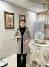 啄木鳥(niǎo)中年媽媽冬裝棉服羊羔毛外套女加絨加厚棉襖中老年女裝秋冬季棉衣 卡其色  3XL （推薦121-130斤) 曬單實(shí)拍圖