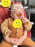 貝娜茜嬰兒帽子春秋男寶寶海盜帽嬰幼兒夏季薄款防曬帽小月齡頭巾鹵門(mén)帽 太空人-咖色 帽子+三角巾 6-18個(gè)月 44-48CM 曬單實(shí)拍圖