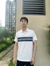 Tommy Hilfiger【休閑撞色】春夏男裝純棉商務(wù)條紋字母翻領(lǐng)短袖T恤POLO衫 米白色撞色AC0 M （推薦：135-150斤） 曬單實(shí)拍圖