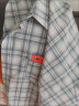 普戈斯（PUGESI）胖子大码格子短袖衬衫男士夏季宽松百搭半袖衣服韩版潮流衬衣外套 蓝色 L 晒单实拍图