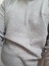 恒源祥純棉中年長袖T恤男秋裝純色秋衣男士修身打底衫休閑潮流上衣服棉t R9862淺灰 XL 175推薦135-150斤 曬單實拍圖