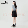 哥弟（GIRDEAR）女裝簡(jiǎn)約休閑西裝短褲女1100539 黑色 XL (5碼) 曬單實(shí)拍圖