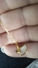 中國黃金三生有幸杏黃金項鏈女足金吊墜素鏈七夕情人節(jié)禮物送女友生日老婆 【京速達(dá)】杏好有你足金吊墜+足金鏈 曬單實拍圖