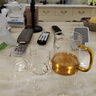青蘋(píng)果高顏值公道杯玻璃高檔茶漏一體耐熱茶海分茶器月牙單個(gè)泡茶公平杯 月落公杯黃把400ml+品茗杯x2 曬單實(shí)拍圖