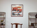 盛楨 山水畫(huà)客廳風(fēng)景斗方國畫(huà)新中式裝飾畫(huà)玄關(guān)走廊過(guò)道掛畫(huà)招財畫(huà)風(fēng)水畫(huà)靠山圖辦公室水墨畫(huà) 鴻運當頭A款 四尺斗方85*85cm/幅(實(shí)木外框+有機玻璃) 曬單實(shí)拍圖